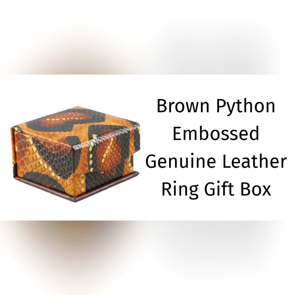 Three unique ring gift boxes, price each, NIB